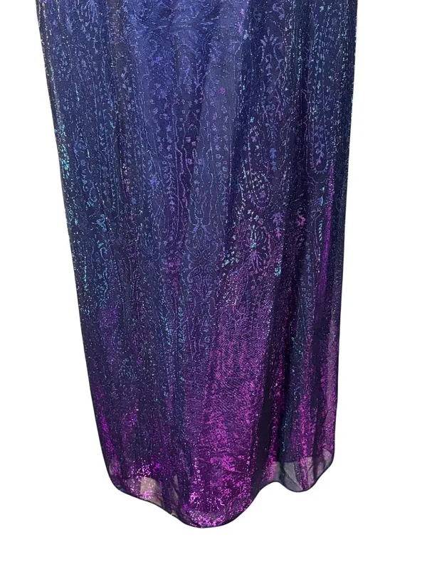 Vintage Night Way y2k Fairy Whimsi Sleeveless Column Maxi Dress Size 4 - Image 6