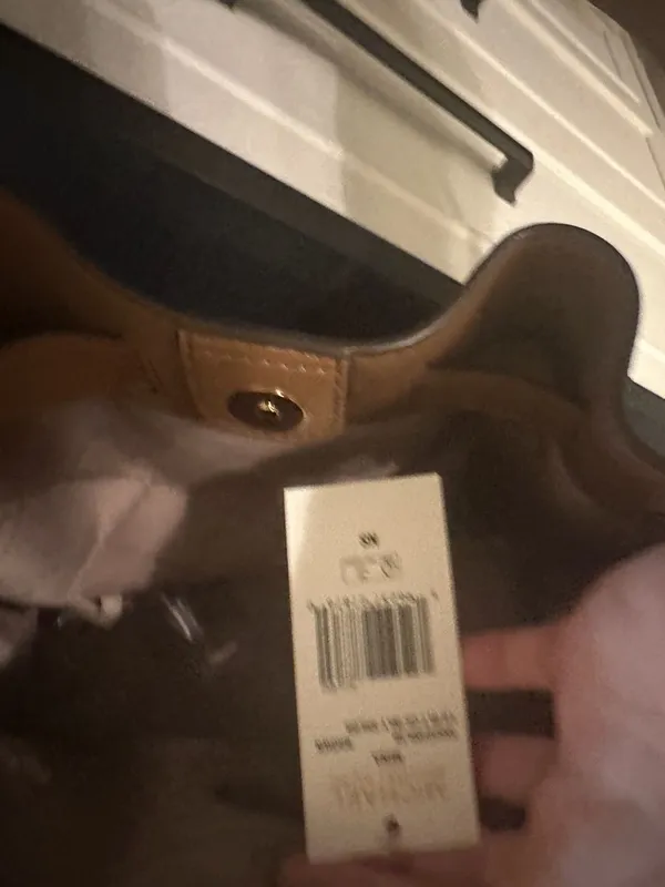 Michael Kors Mina Large Belted Chain Shoulder Bag, Brown - Image 3