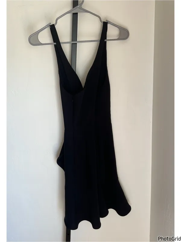 Revolve Amanda Uprichard Nico Black Mini Dress Small - Image 3