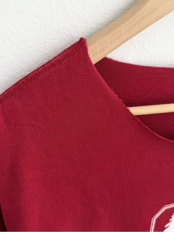 Stanford University Off The Shoulder Tee Red Size XL - Image 4