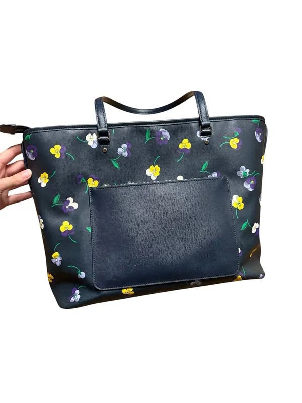 Kate Spade Blue & Yellow Floral Tote - Image 2