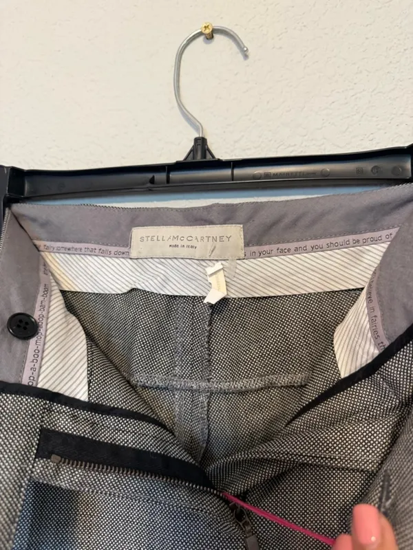 Stella McCartney | Gray Textured Dress Pants - 40 - Image 5