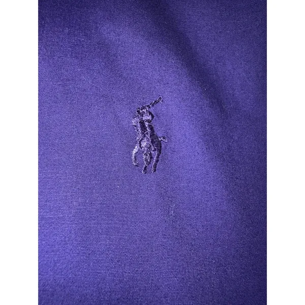 Ralph Lauren Sport Button Up Shirt Purple Women's Size 14 Vintage - Image 5