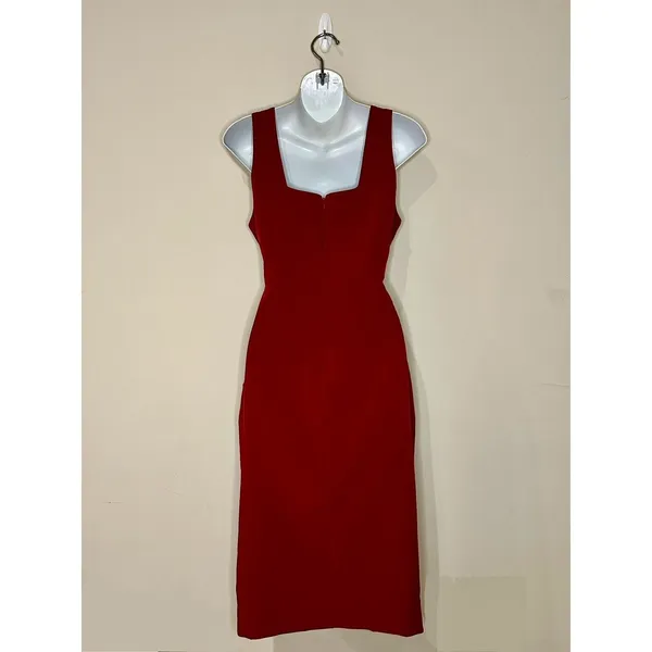 Lulus "Under My Spell" Wine Red Cutout Sleeveless Midi Dress Size Medium EUC!!! - Image 2