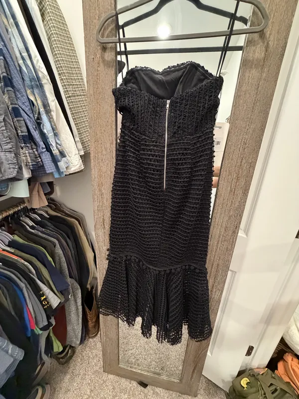 Strapless Mermaid Dress Black Size M - Image 5