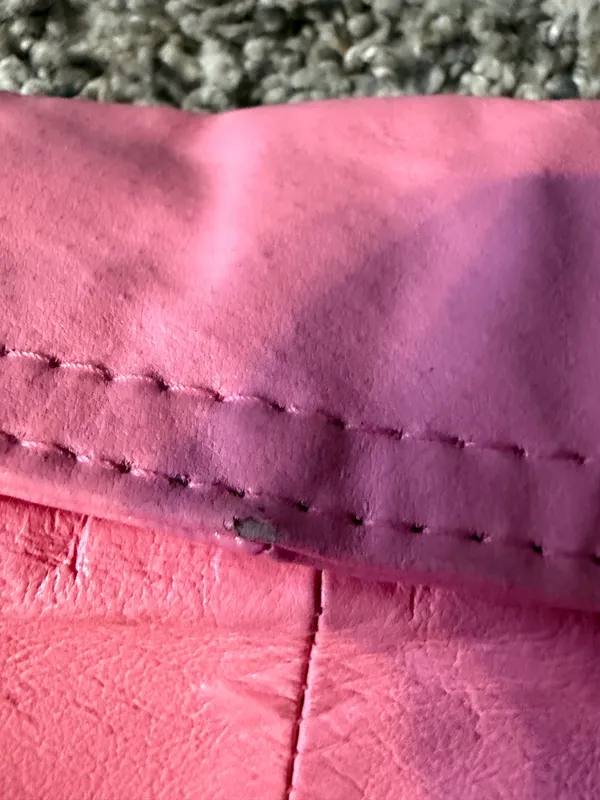 Pink leather jacket  - Image 6