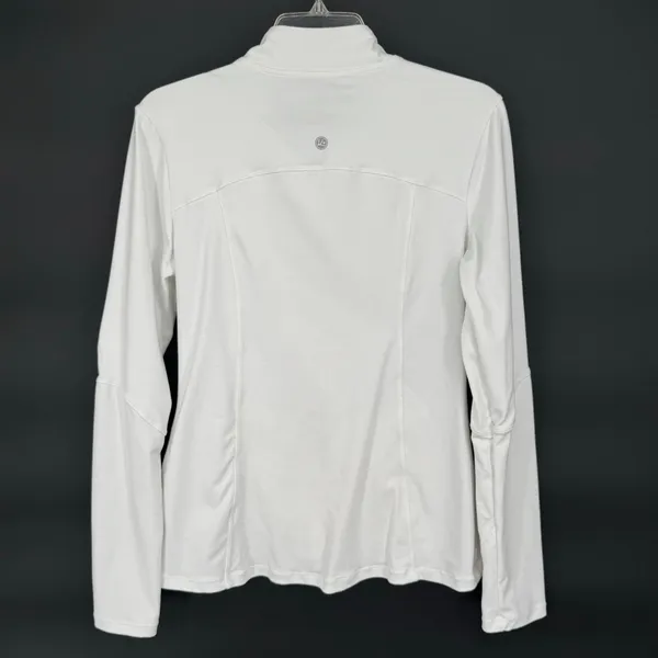 Queenie Ke White Full Zip Athletic Jacket L Size L - Image 4
