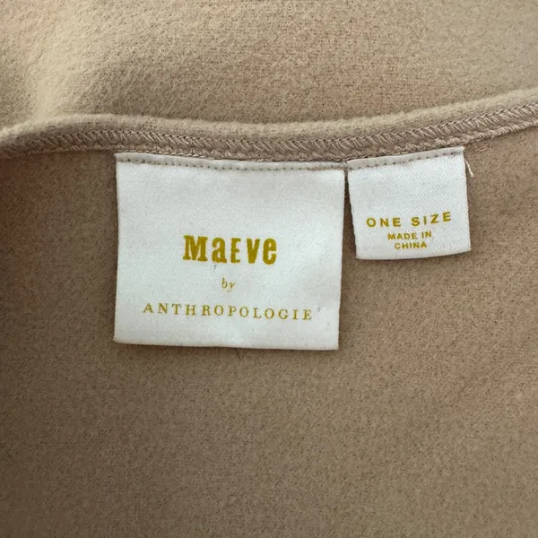 Maeve by Anthropologie Academy Utility Vest One Size Beige Rope Tie Cropped Boho - Image 9