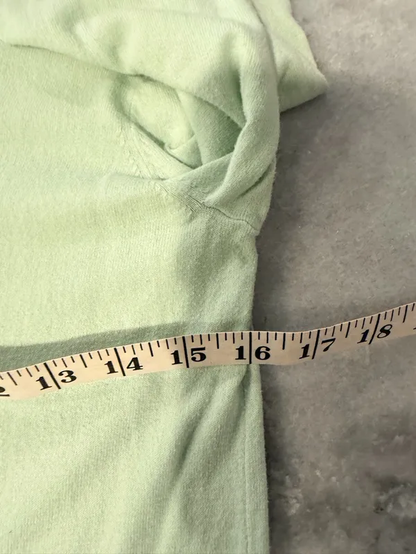 J. Crew Size S Mint Green Cotton Crew Neck Long Sleeve Button Caryn Cardigan - Image 10