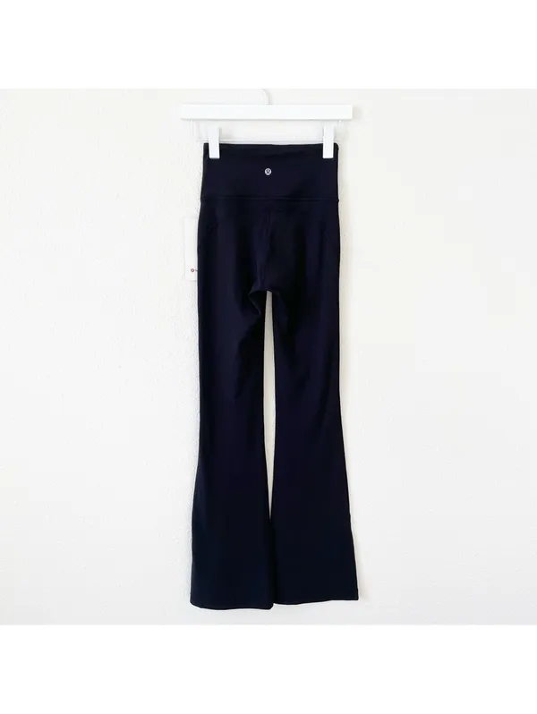 Lululemon Groove SHR Nulu Flared Pant Black Size 2 Regular Athleisure Retro NEW - Image 2