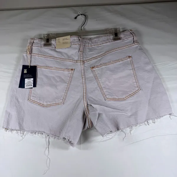 Universal Thread Women Vintage Midi‎ Shorts Size 12/31 Raw Hem Distressed Light - Image 3
