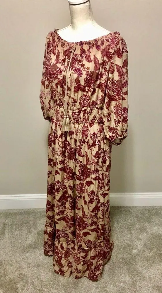 Boho off shoulder floral maxi - Image 8