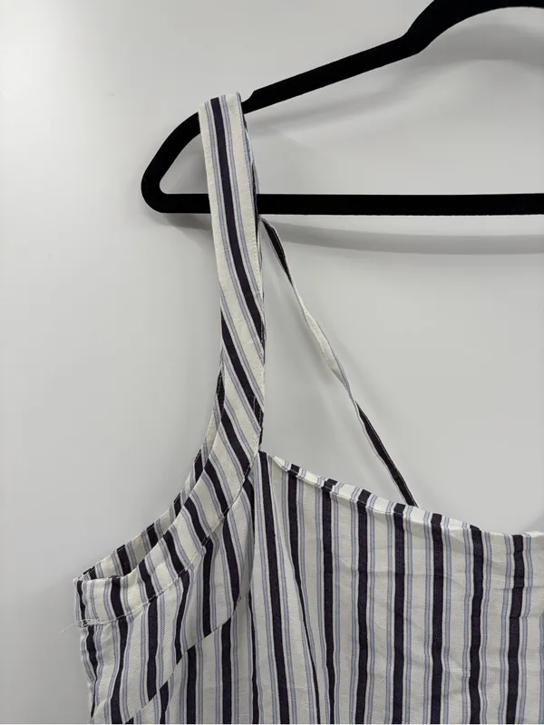 By Anthropologie Square summer Neck Gauze Mini Dress size large petite LP NWT - Image 6