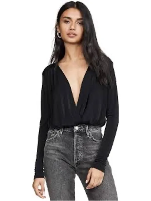 Free People Intimately "Turnt" Bodysuit Size M NWT Black - Image 9