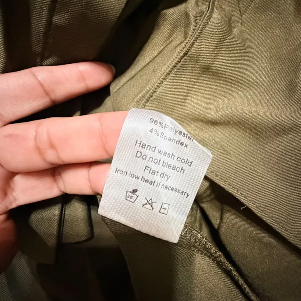 Ninexis Womens Olive Green Utility Vest Sleeveless Button Up Cargo Pocket L NEW - Image 8