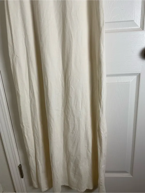 Title: NWT Zara Ecru White 100% Cotton Racerback Maxi Dress Size M - Image 3