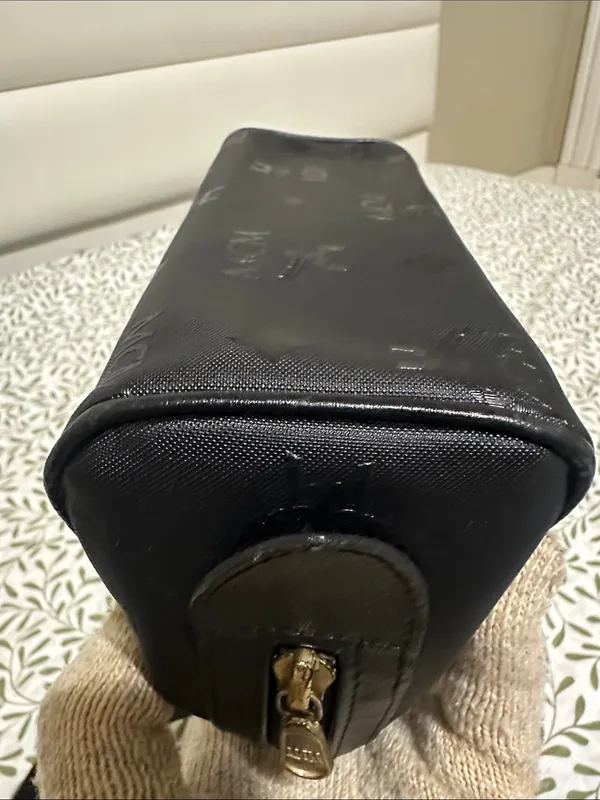 MCM Black Mini Bag in Viseto Coated Canvas - Image 9