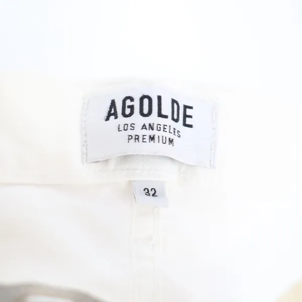 AGOLDE‎ Cream High Rise Straight Leg Crop Jeans Womens Size 32 - Image 3