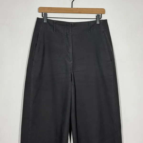 Wilfred Free Wide Leg Trouser Pants Size 6 Dark‎ Gray High Waist Academia Career - Image 3