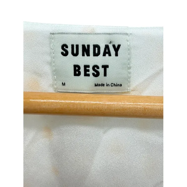 Sunday Best Aritzia Bonita Daisy Dress Medium Coquette Cottagecore Sheer Sleeve - Image 4