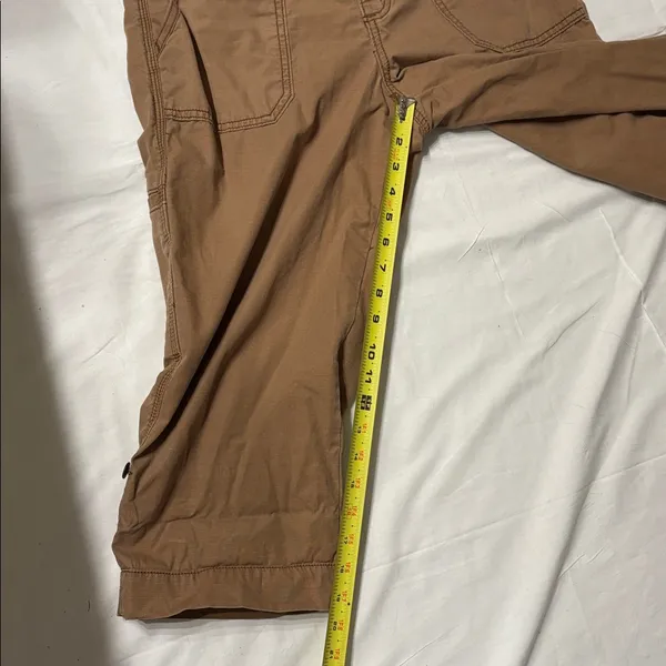 Carhartt Tan Relaxed Fit Capri Pants Ripstop 100% Cotton Farmcore SZ 6 - Image 11