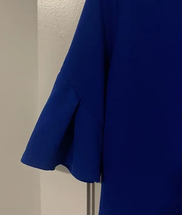 Royal blue business blouse Size M - Image 4