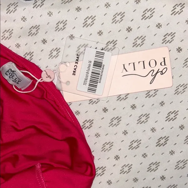NWT Oh Polly Size 12 Elegant Red Ruffle Dress - Image 11