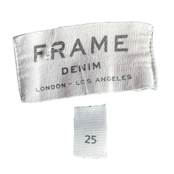 FRAME Denim Womens Jeans Dark Wash Stretch Skinny Designer Los Angeles Size 25 - Image 4