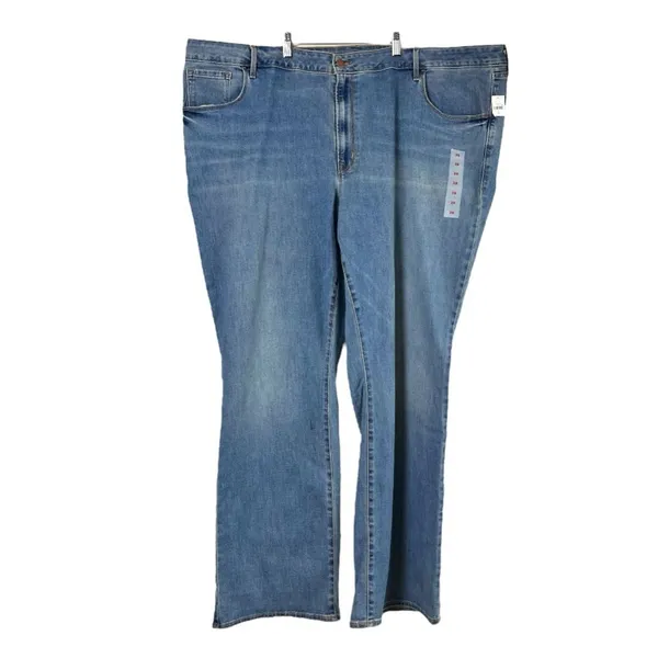 Old Navy Jeans NEW Mid Rise Kicker Boot Cut Light Wash Women’s Size 28L - Image 3