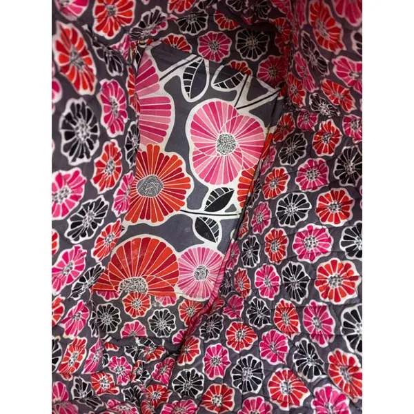 VERA BRADLEY Black Pink Large Quilted Tote Bag - Image 7