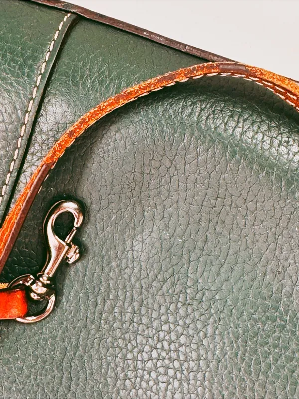 Dooney & Bourke Lexington Small Shopper Tote Bag Pebble Leather Dark Green Sage - Image 10
