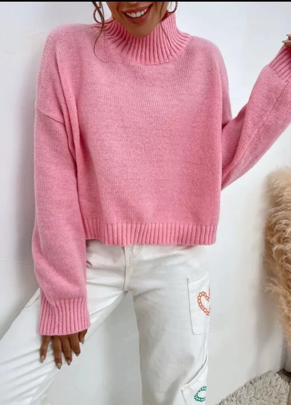 SheIn Mock Neck Sweater - Image 2