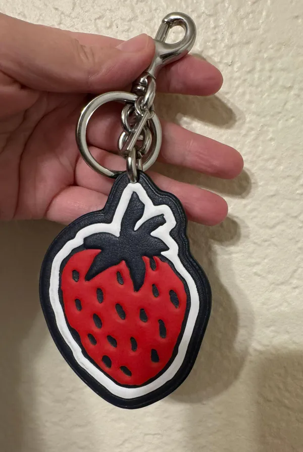 Coach strawberry bag charm - Image 2