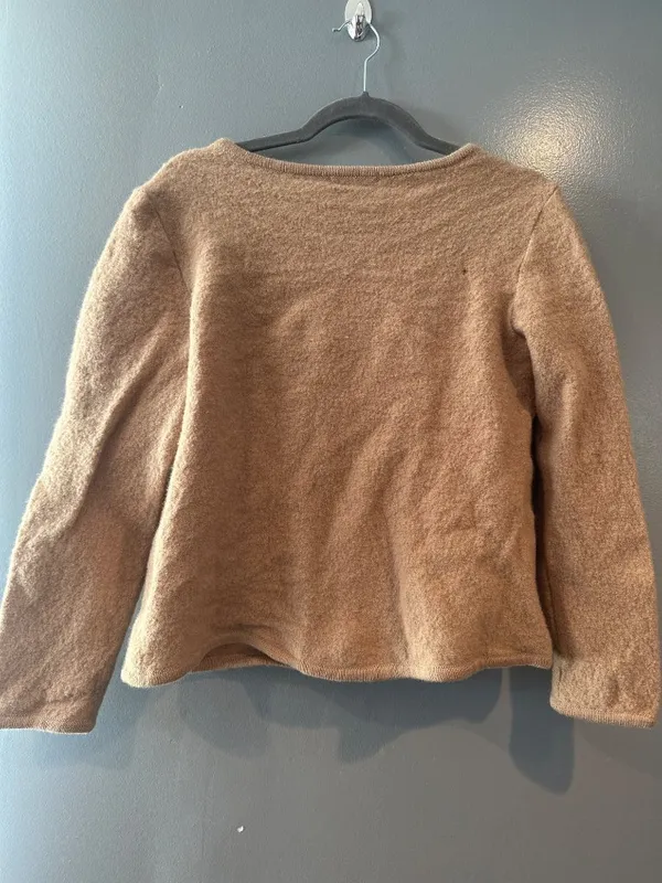 Appleseeds Women's Size M 100% Wool Button Front Cardigan Cozy Sweater y2k vtg - Image 5
