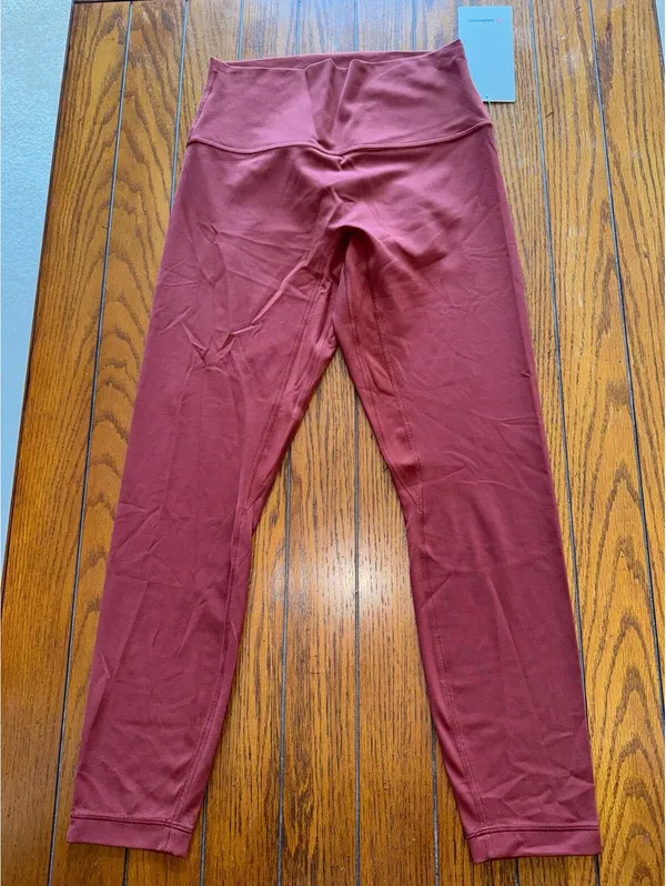 Lululemon Align No Line High Rise 25” Cranberry Charm Size 8 NWT - Image 3