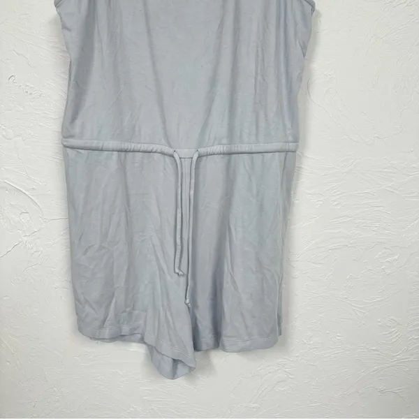 Madewell Grey Sleeveless Casual Romper Womens L Cinch Waist Summer Beachy - Image 4