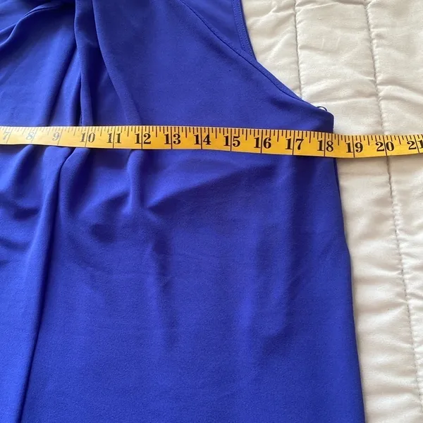 NWT Zara Royal Blue Halter Twist Neck Dress Size Large - Image 11