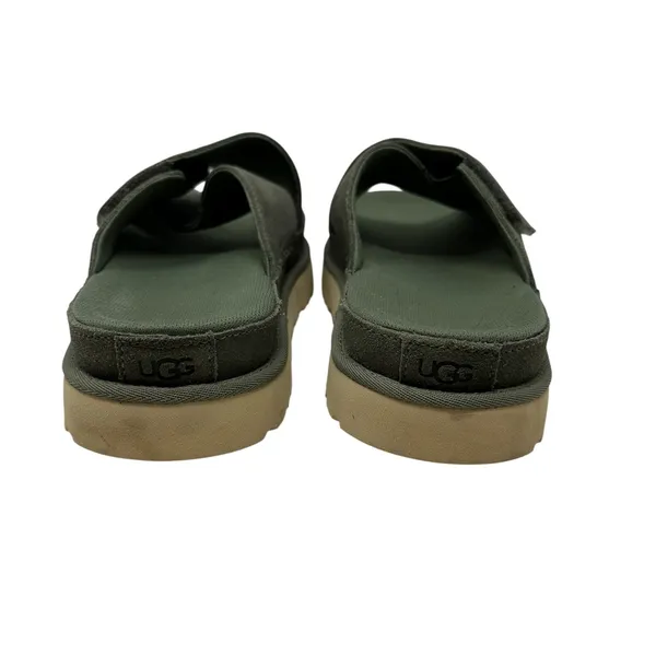 UGG‎ Goldenstar Cross Slide Sandal Olive Green Suede Size US 9.5 - Image 9