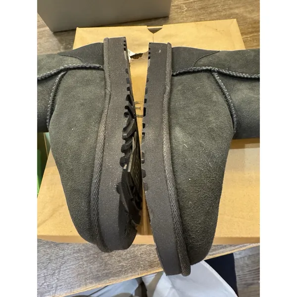 Ugg Classic Short Ii Boot Black Sheepskin Wool Suede Women Us 6 /Uk 4.5 /Eur 37 - Image 6
