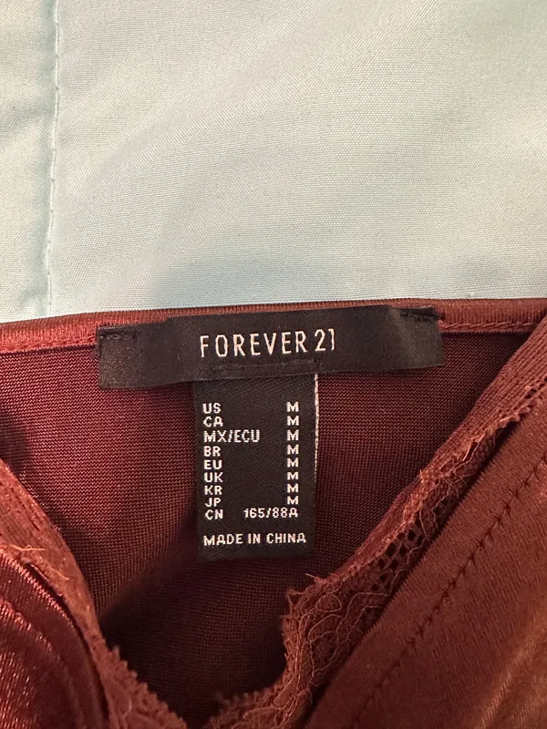 Forever 21 Brown Satin Tank Top - Image 4