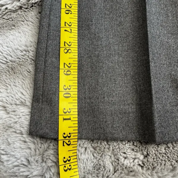 Adrienne Vittadini Pants Womens Sz 8 Heather‎ Gray Dress Wide Leg 32x32 - Image 11