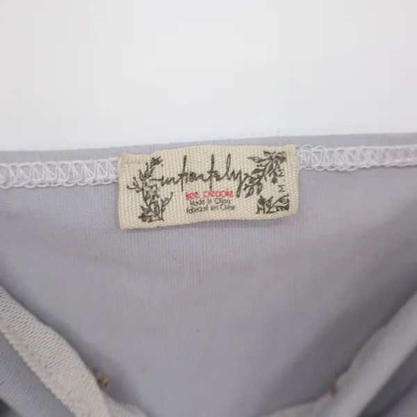 Intimately Free People Tank Top Womens M Square Neck Light Blue Stretch - Image 2