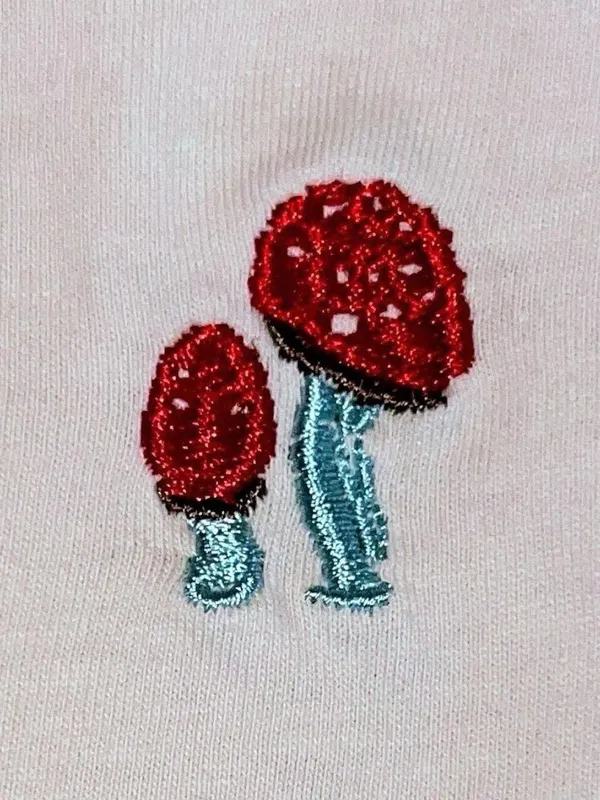 SHEIN cream mushroom top Red Size M - Image 5