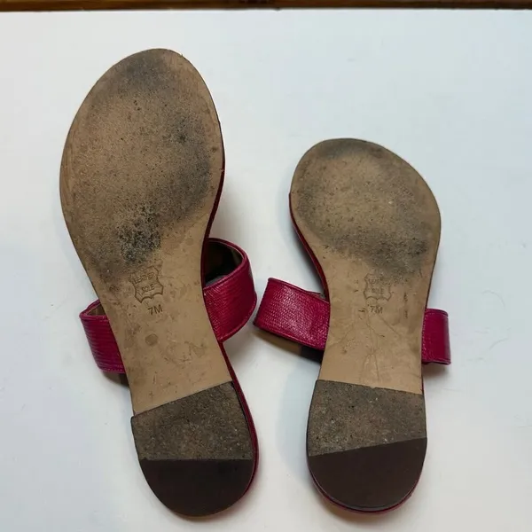 Tory Burch Pink Orange Kira Thong Sandals Sz. 7 - Image 3