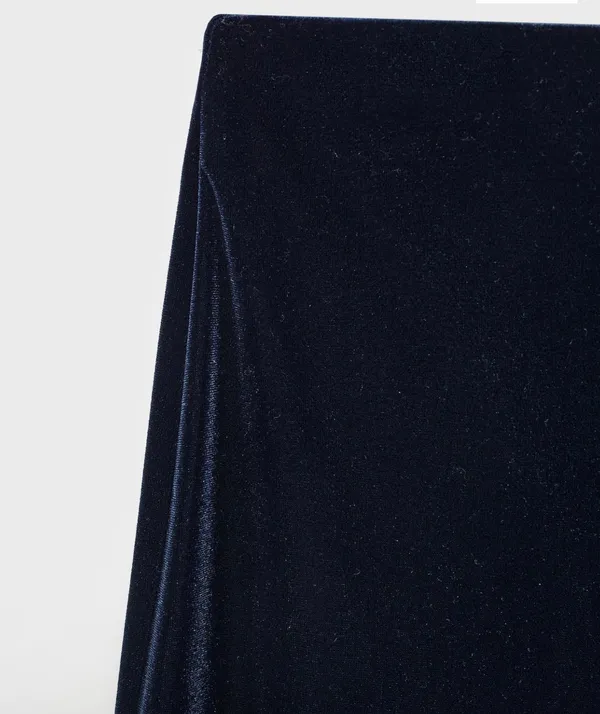 Mango Velvet Co-Ord Set Vest/Trouser "Midnight Navy" - Image 9