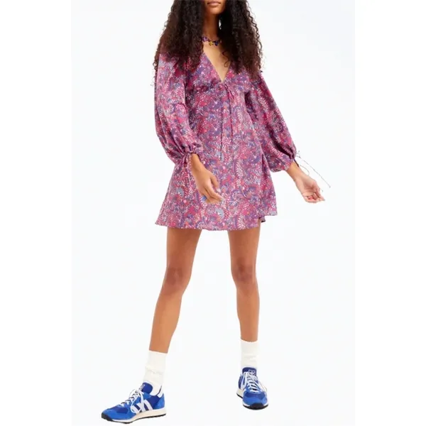 FOR LOVE & LEMONS nwt Tonya mini long sleeve open back dress xs/s fit - Image 9