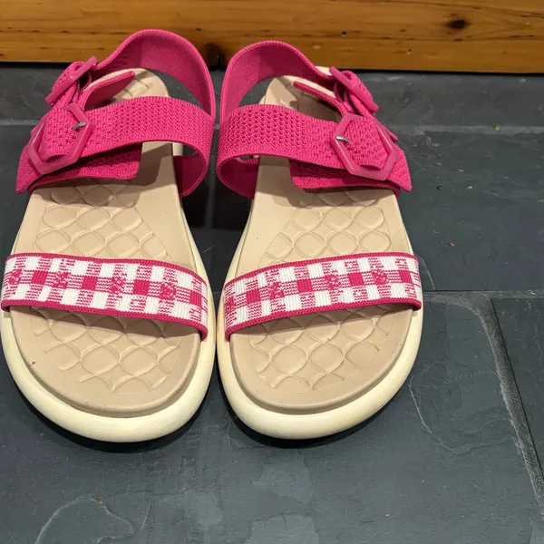 Vivaia Isla Adapt All Sporty Pink & White Sandal - size 40 (US 9) - Image 3