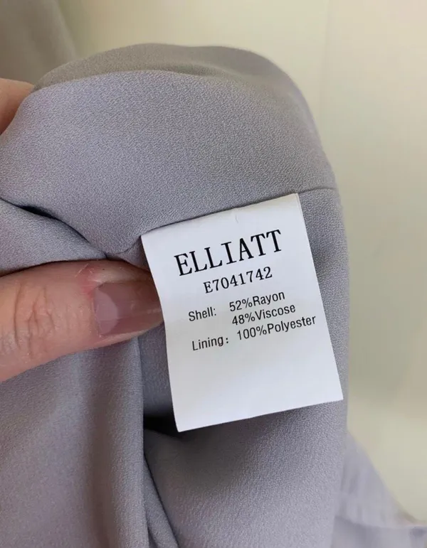 Elliatt Size XS Taupe Elation Ruffle Midi Dress - Image 8