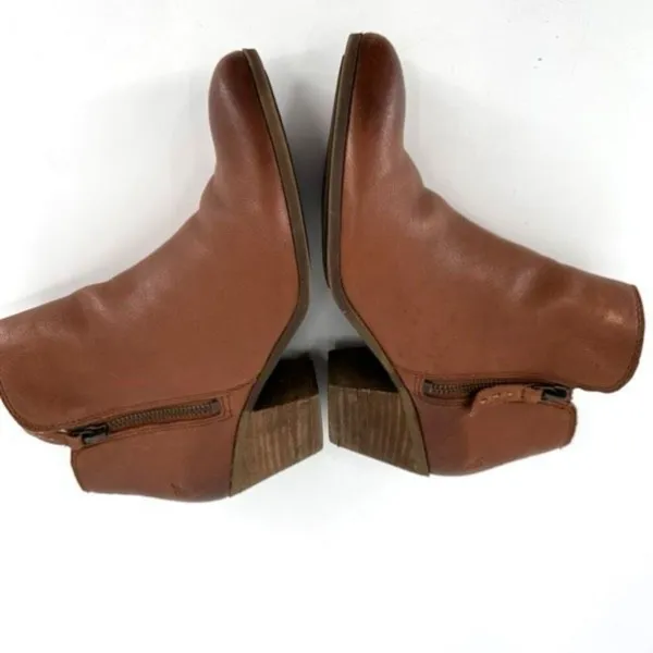 Frye Judith Zip Ankle Bootie Whiskey Cognac Brown‎ Size 7 Double zipper boot - Image 6