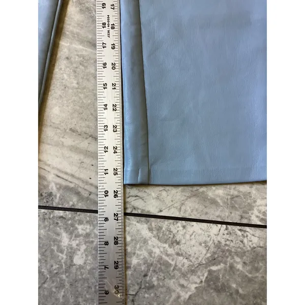 Wilfred Aritzia Melina Light Blue Vegan Leather Pants Straight Leg Size 2 - Image 5